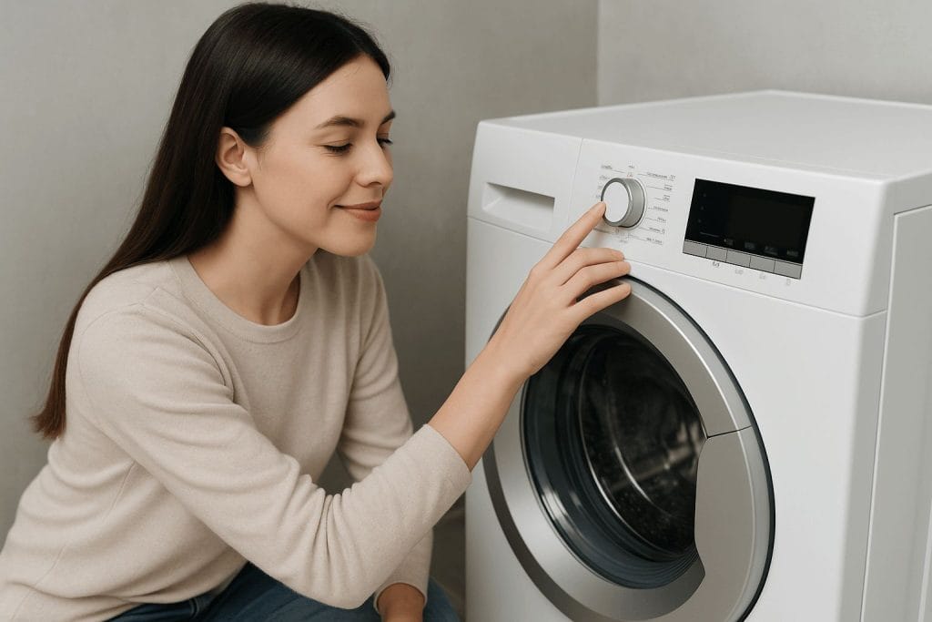 Utilisation d'une machine à laver domestique
