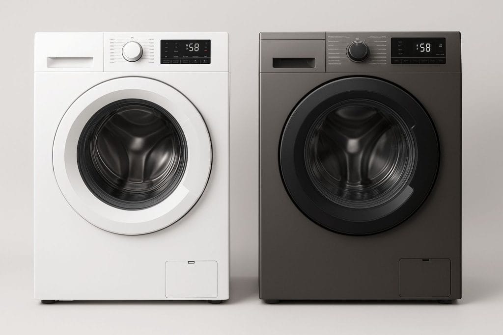 Deux machine à laver différent couleur