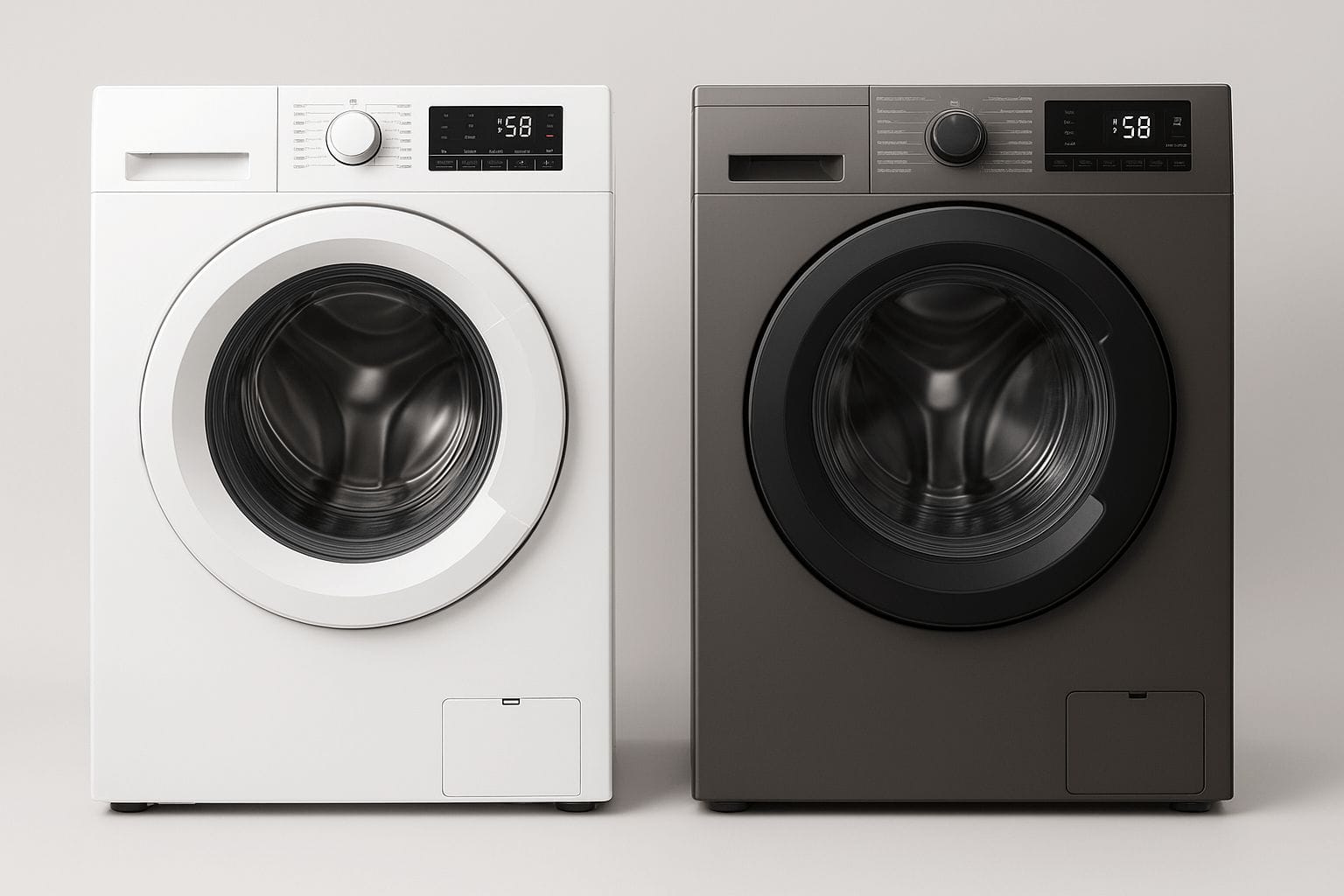 Deux machine à laver différent couleur
